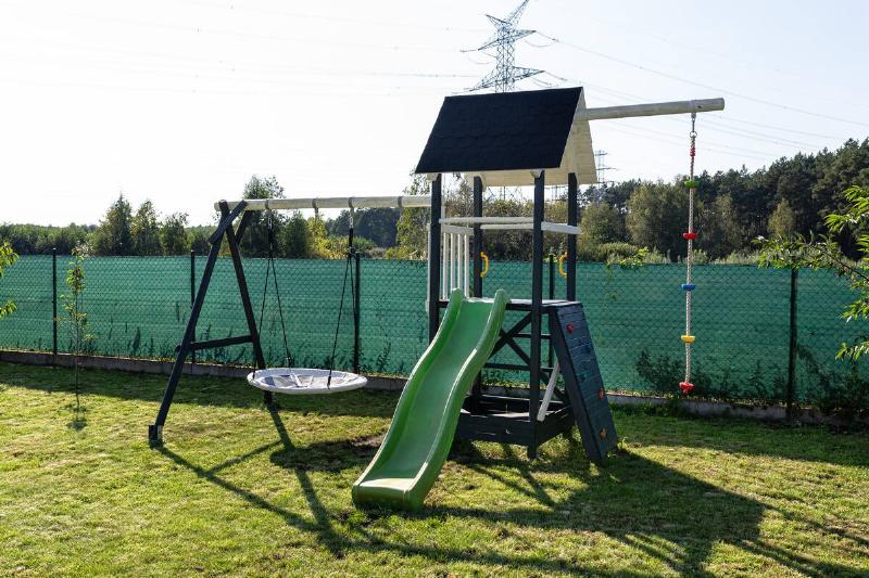 A backyard playset for children. 