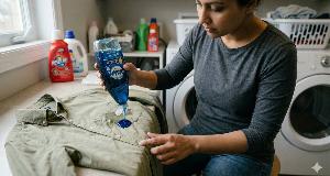 Save Clothes From Grease And Oil Stains With Blue Dawn Dish Soap