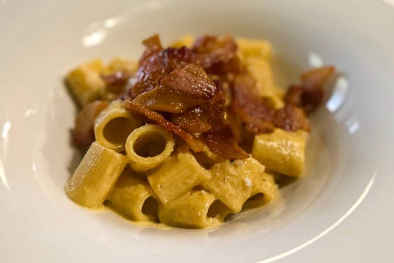 Bowl of pasta carbonara