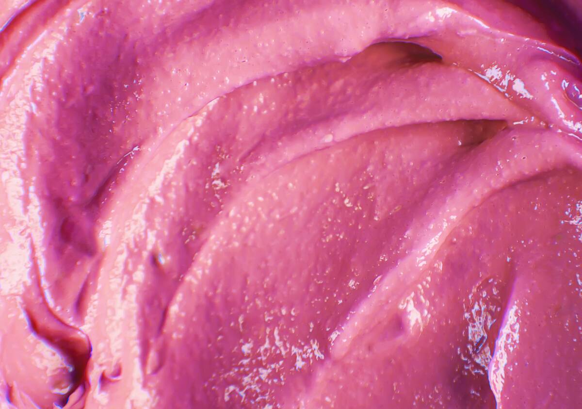 Close-up of an acai smoothie