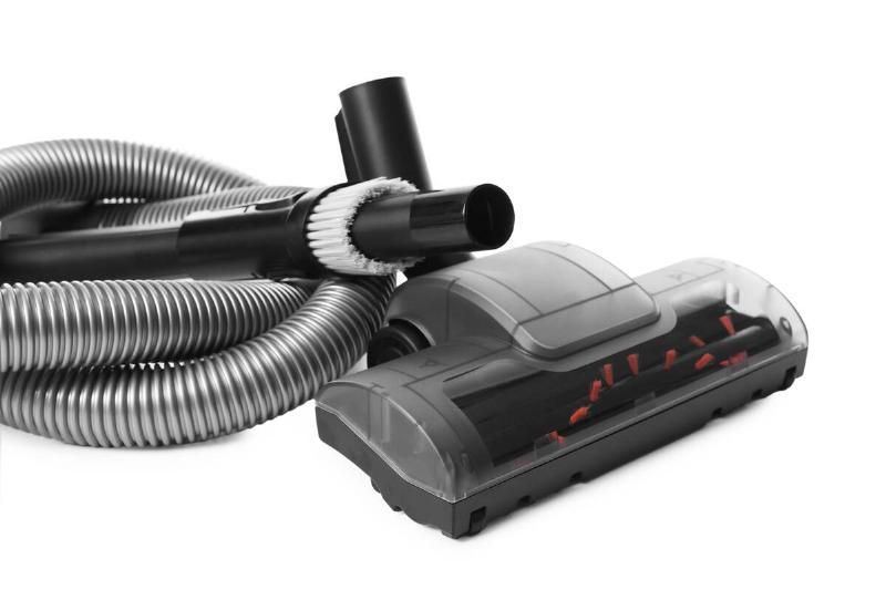 A turbo brush attachment on a vacuum. 