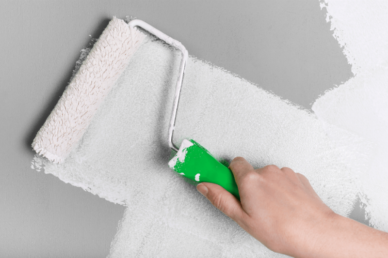 A paint roller