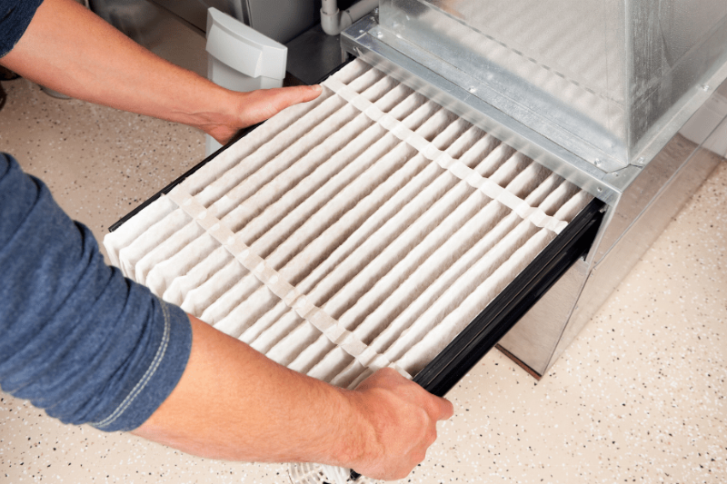 A furnace filter.