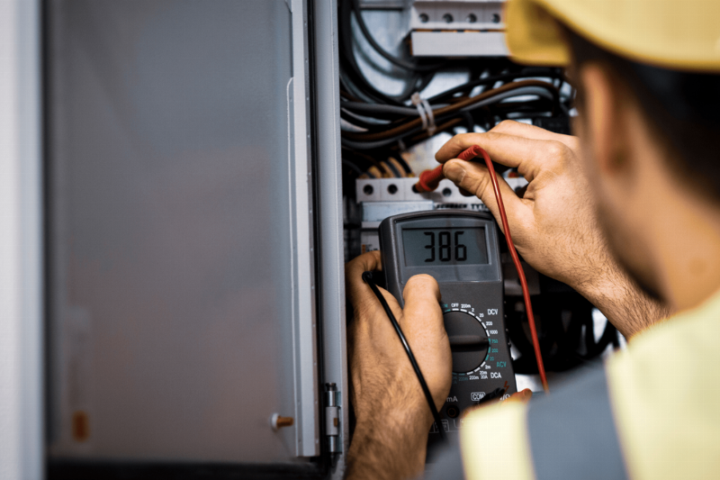 Someone testing electricity.