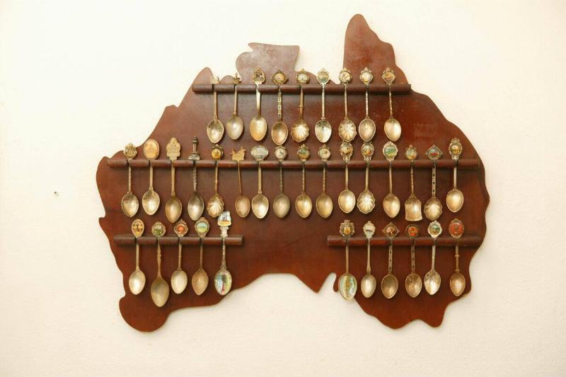 Artist Joanna Braithwaite's Australian Tea Spoon collection.