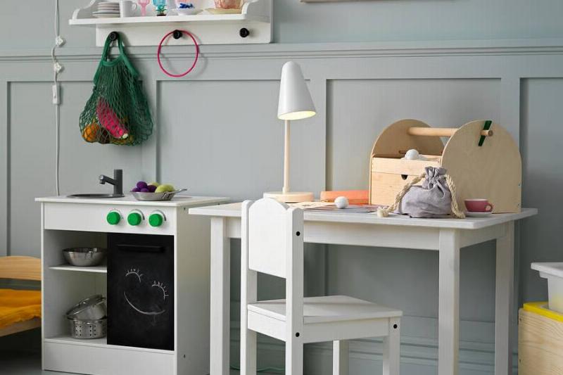 sundvik childrens table in white. 