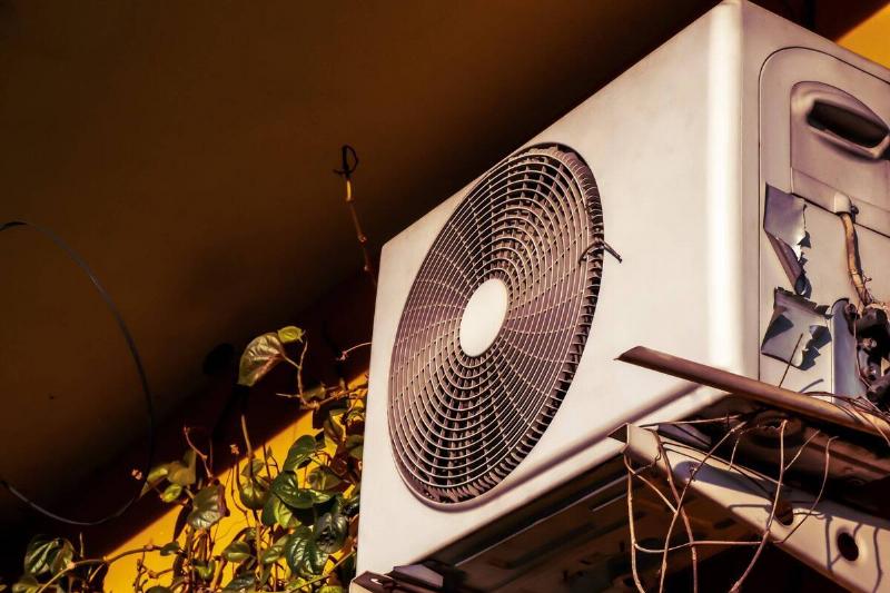 An air conditioner unit.