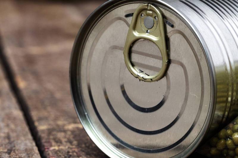 The top of a tin can. 