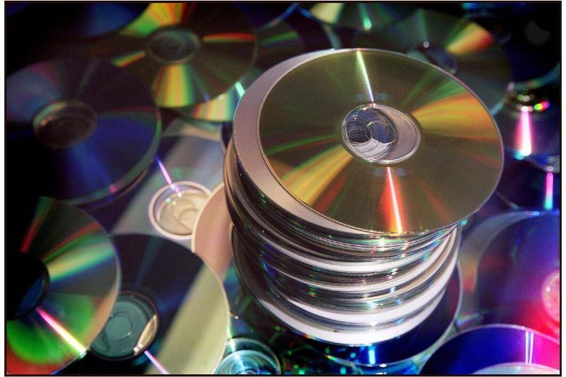 A stack of blank cds, 11 January 2002. AFR Picture by JESSICA SHAPIRO.
