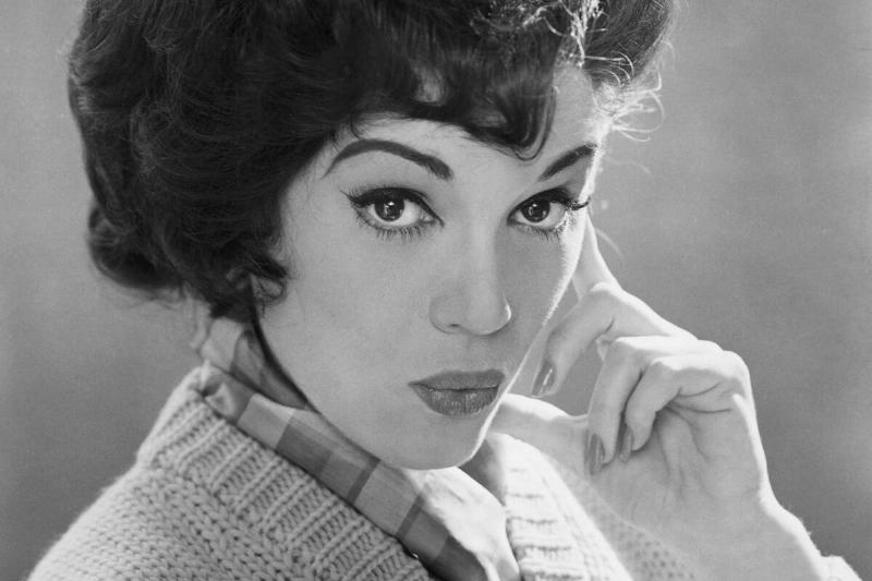 Connie Francis in Sweater W/Hand to Head