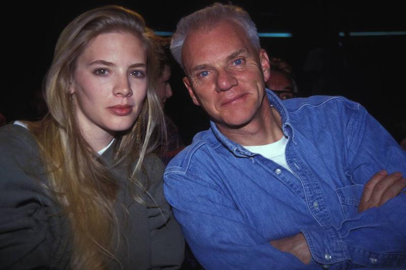 Malcolm McDowell et sa femme en 1992