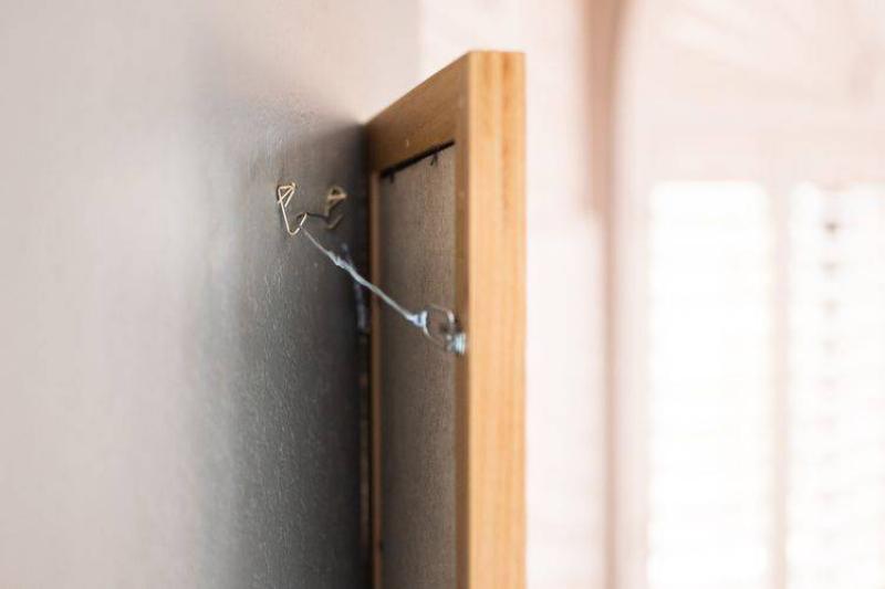 The back of a picture frame