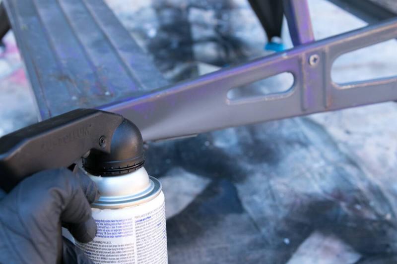 Spray painting.