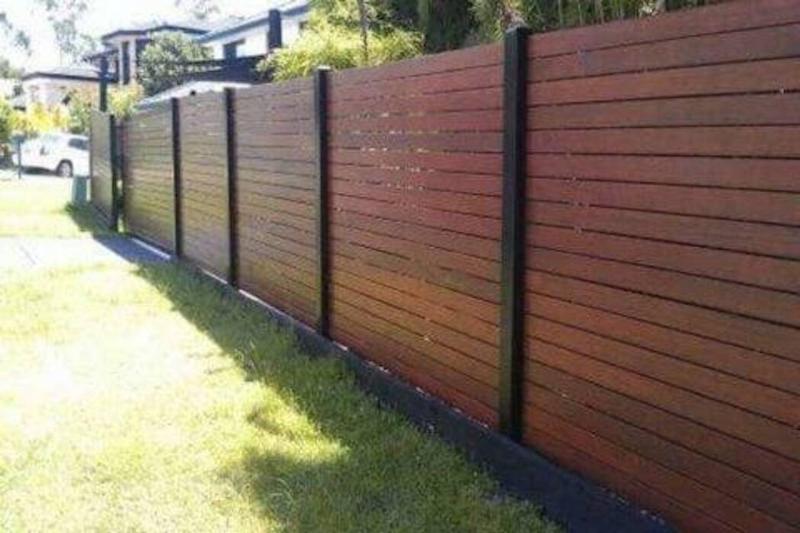 Composite wood fence.