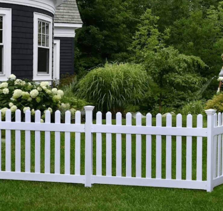 A white picket fence.
