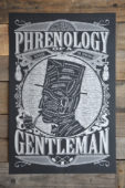 “Phrenology of a Gentleman” and Other Vintage-Inspired Manly Posters and T-Shirts by Maiden Voyage