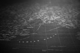 Incredible White-On-Black Typographic World Map