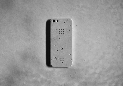 Luna concrete skin for iPhone