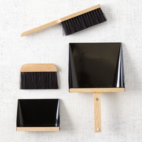 DUSTPAN + BRUSH SET - BLACK