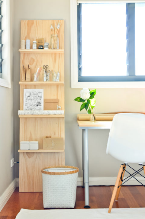 DIY Shelving Unit by Scandi-Home [http://scandifoodie.blogspot.ca/2013/04/diy-shelf-system-for-study.html]