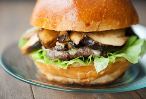 Porcini Mushroom burgers by Use Real Butter [http://userealbutter.com/2013/07/14/porcini-mushroom-gruyere-burgers-recipe/]