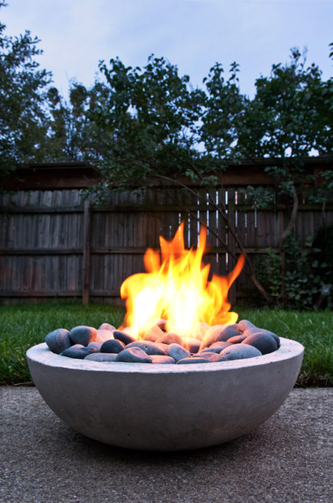 concrete fire pit