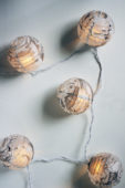 How to: Make DIY Marbled Christmas Lights For Under $20