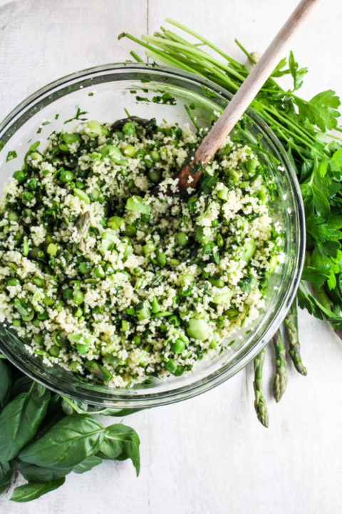 Herb spring couscous
