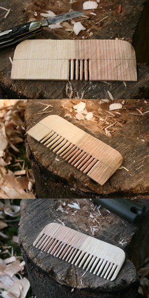 Make a “Bushcraft” Wooden Comb with Only a Pocket Knife - ManMadeDIY