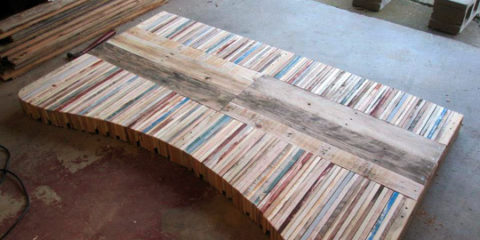 Table made from pallets