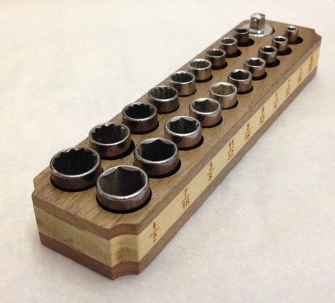 Wooden Socket Holder