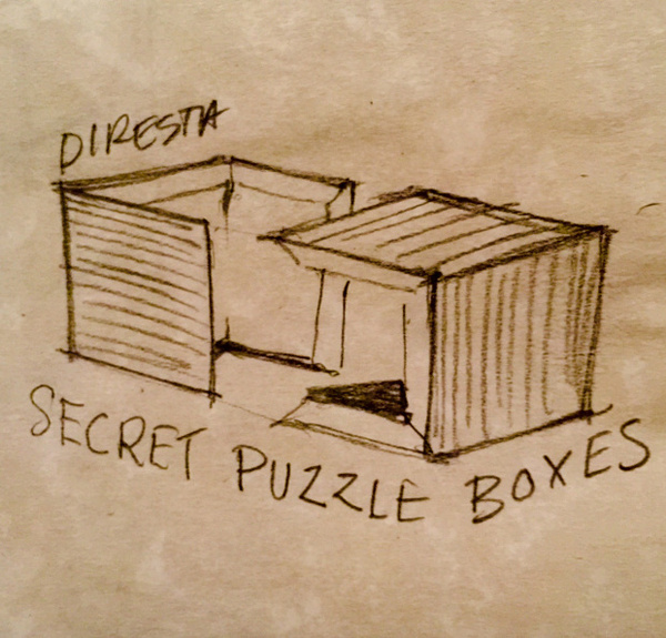 Wooden Puzzle Storage Box