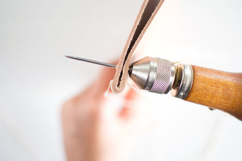 Stitching a Leather Folder