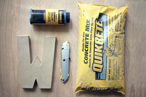 Concrete Letter Supplies