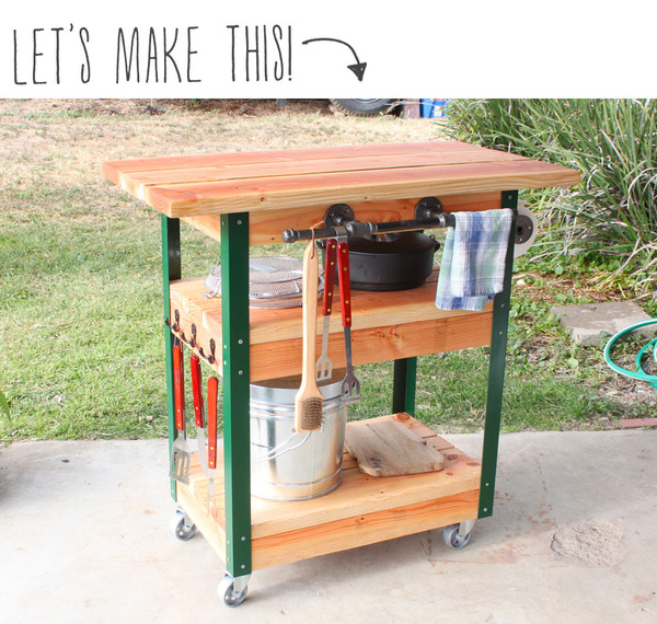 Want to Learn How to Make this Awesome DIY Grill Cart? Join Us For a