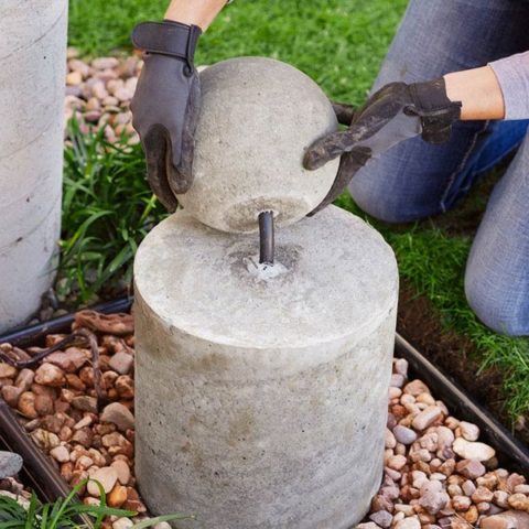 Lowes Concrete Sphere Fountain