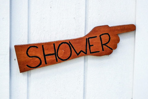 Shower Sign