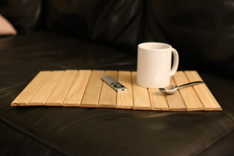 Make a multi-purpose roll-up wood tray