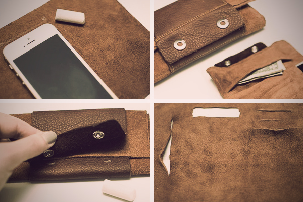 leather roll wallet