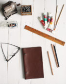 Make This: A Simple Leather Covered Notebook