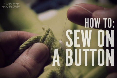 How to sew a button