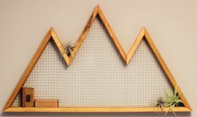 How to: Easy Wooden Mountain Wall Art