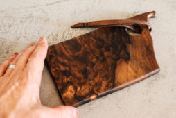 Make This: Leather + Walnut Cutting and Serving Board