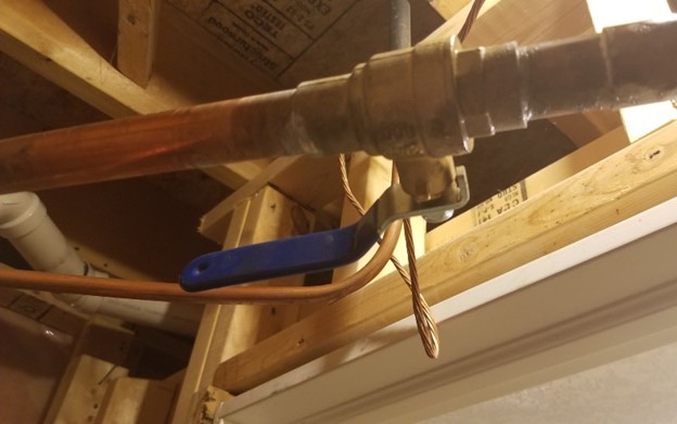 water heater pipes
