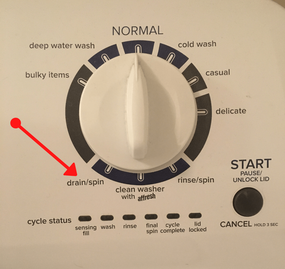 washing machine not draining front load