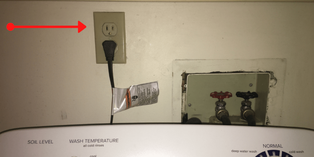washing machine electrical plug