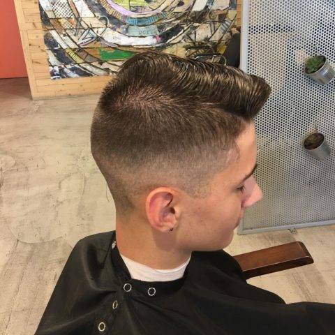 Mid fade haircut