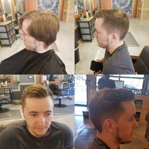 Taper haircut (before and after)