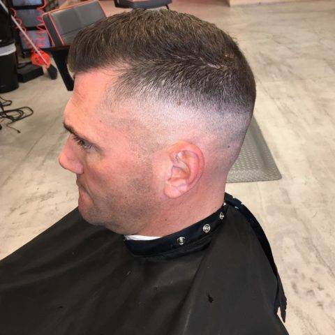 High fade haircut