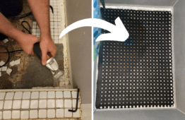 Easy Budget-Friendly Shower Floor Replacement [Scrap the Tiles!]